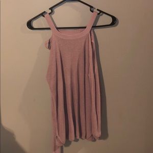 Cold shoulder sweater